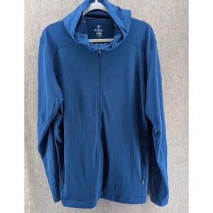 Kuhl Shadow Zip Hoodie Mens Large Blue Performance Lightweight Jacket 108846